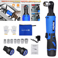 Cordless Ratchet Wrench Set,3/8"300 RPM 12V Power Electric Ratchet Driver with 7 Sockets